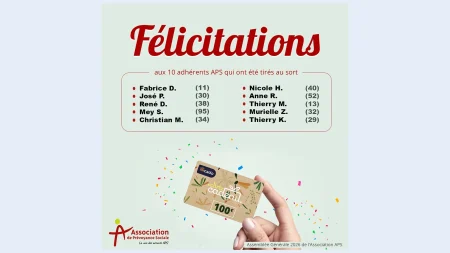 Gagnants du tirage au sort 2026 - Association APS
